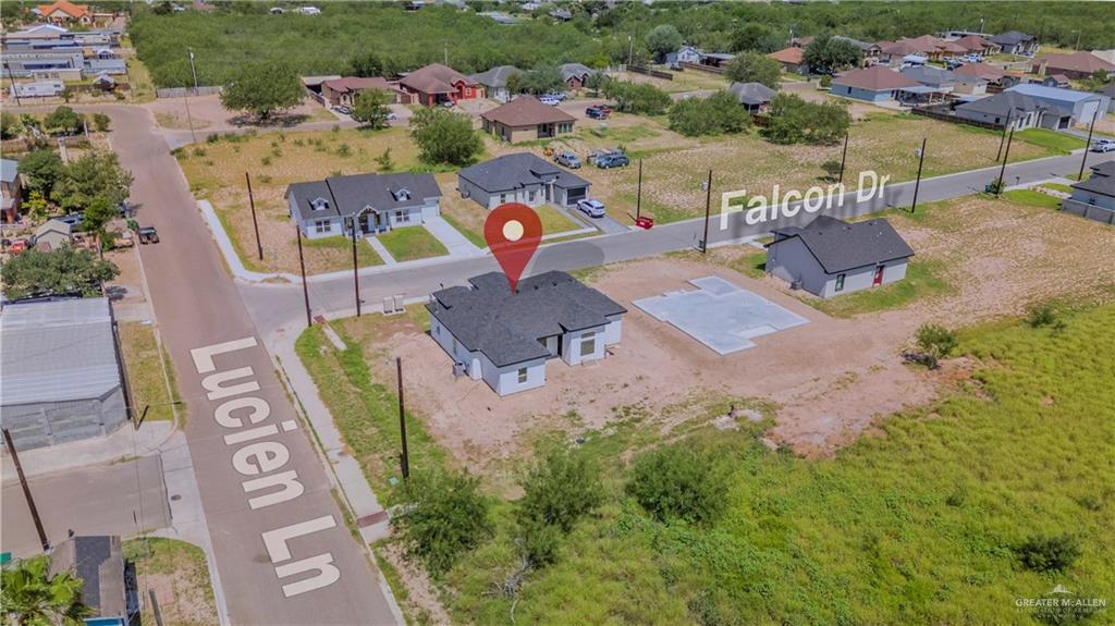 801 Falcon Street Rio Grande City, TX 78582 - Photo 27 of 36 an aerial view of a house with a swimming pool