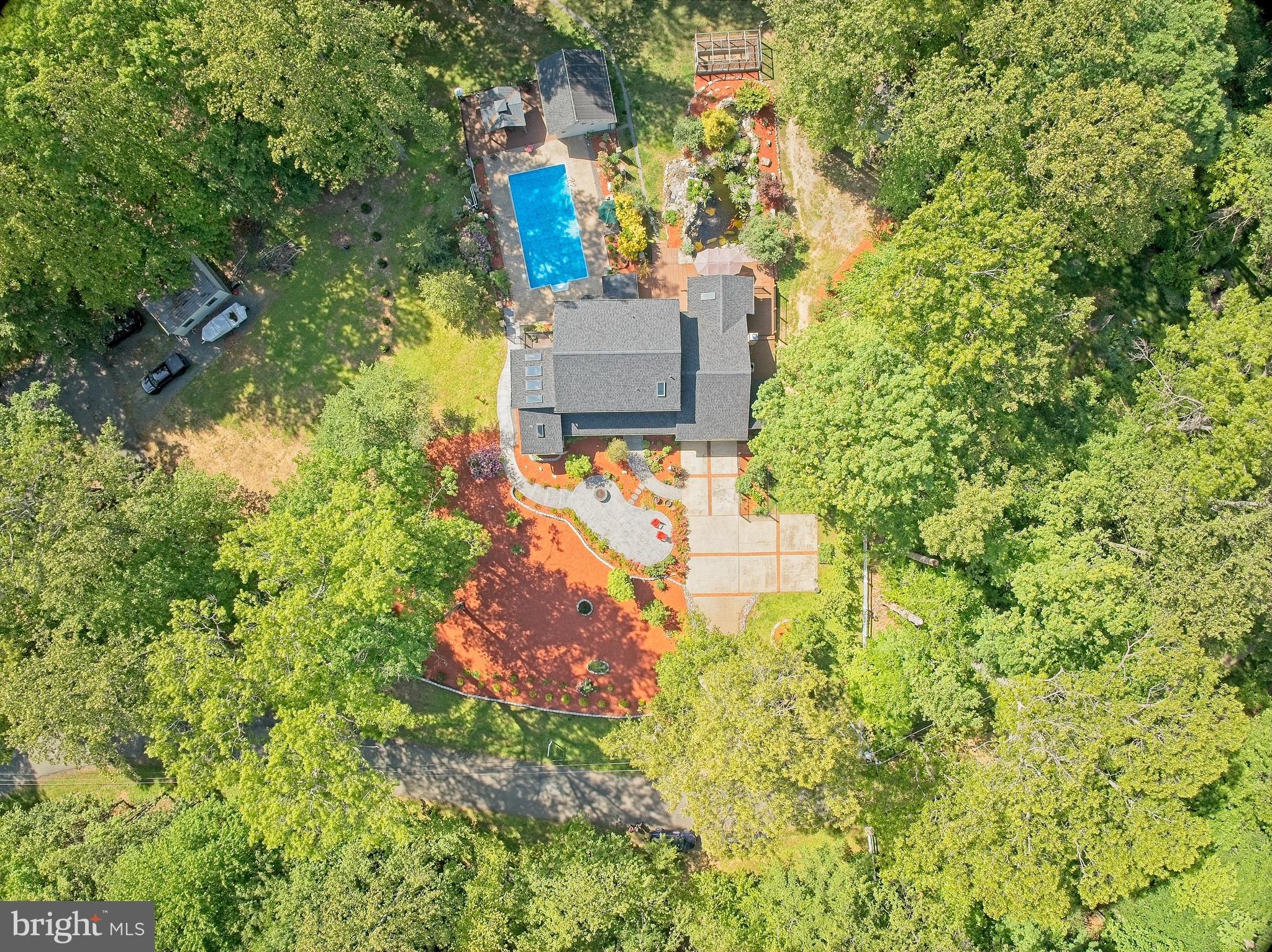 14520 Idlebrook Court Manassas, VA 20112 - Photo 12 of 87 an aerial view of residential house with outdoor space and trees all around