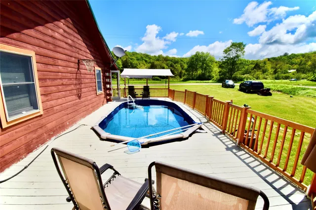 a view of an outdoor space and a yard