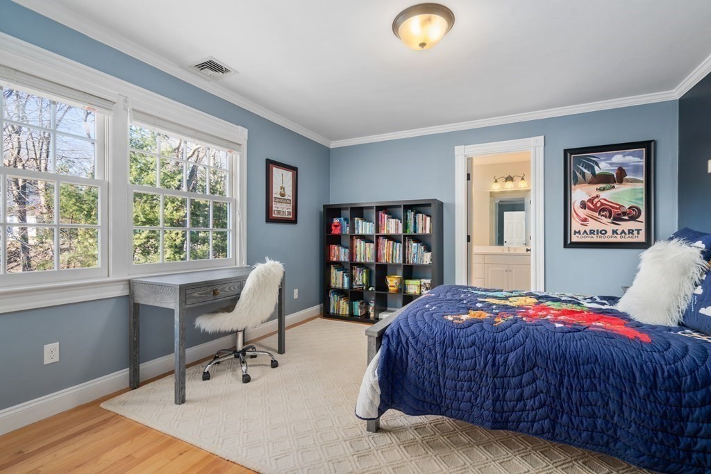 77 Monadnock Road Wellesley, MA 02481 - Photo 23 of 39 a bedroom with a bed and a bookshelf