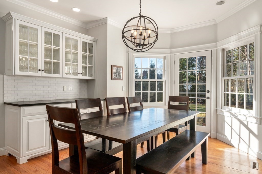 77 Monadnock Road Wellesley, MA 02481 - Photo 7 of 39 a view of a dining room with furniture window and wooden floor