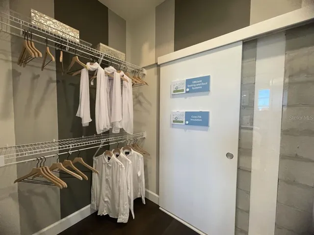 a view of walk in closet