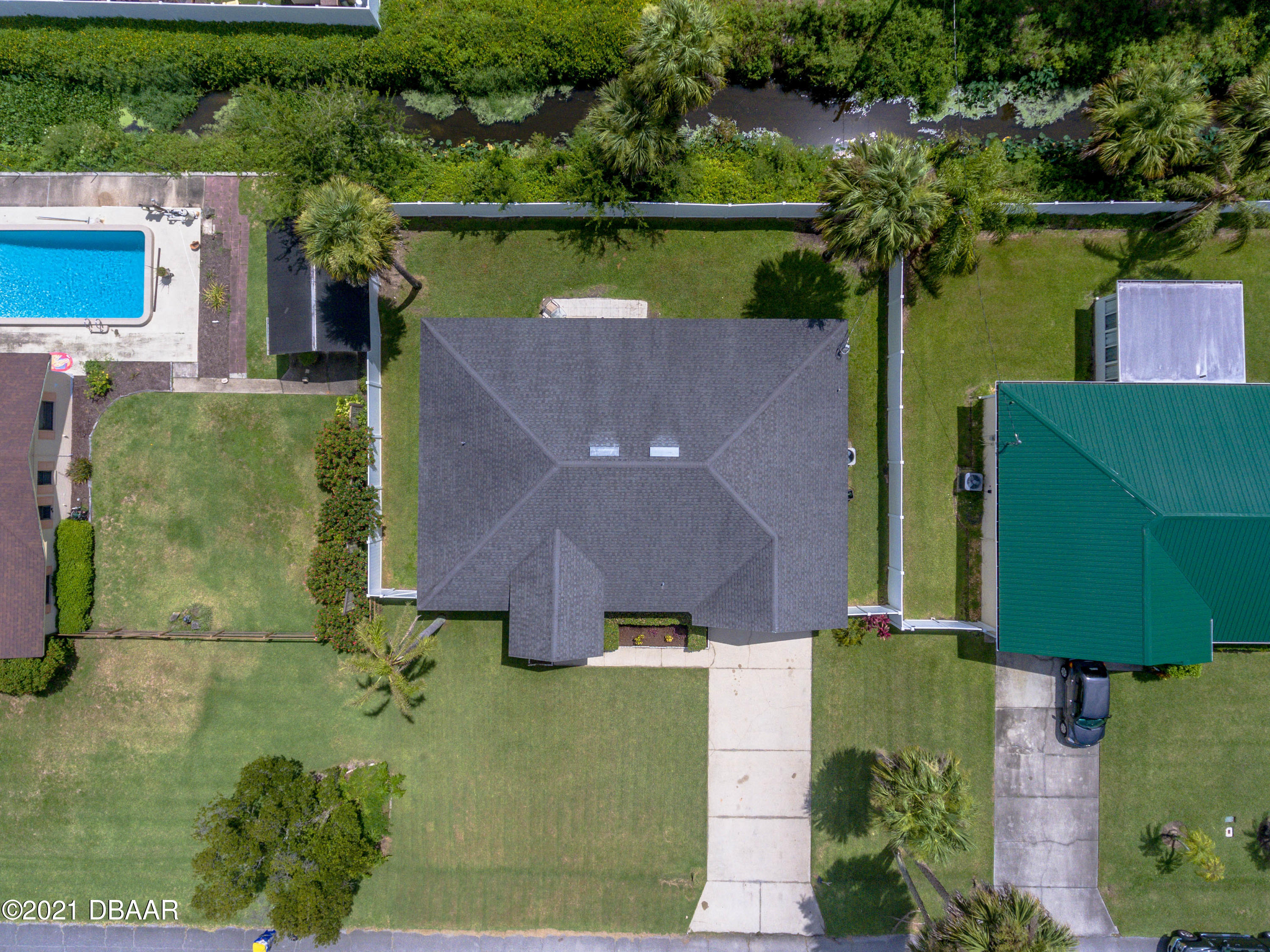 1811 Lime Tree Drive Edgewater, FL 32132 - Photo 31 of 35 an aerial view of a house with a yard basket ball court and outdoor seating