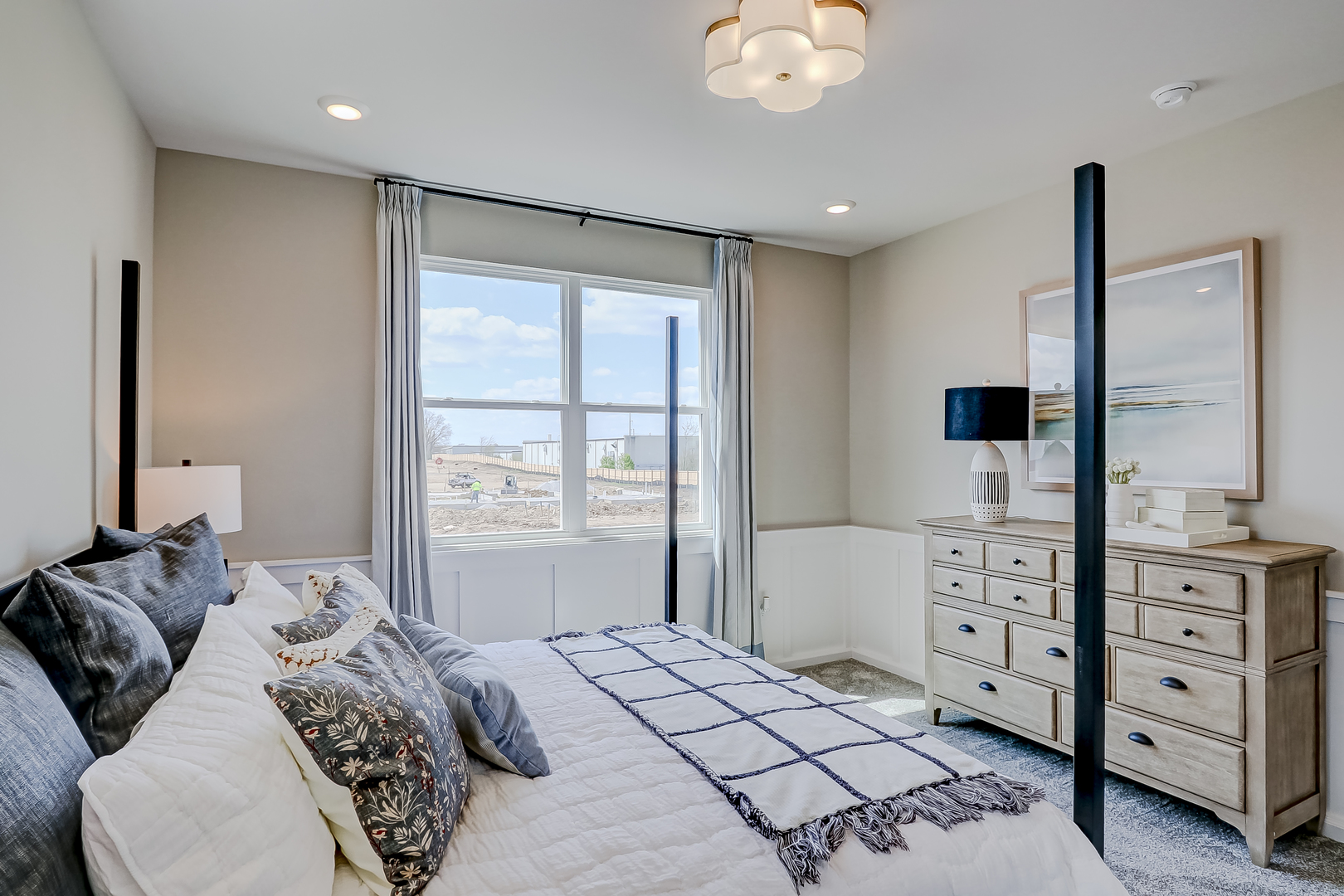 546 Comstock Road South Elgin, IL 60177 - Photo 25 of 31 a bedroom with a large bed and a window