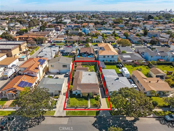 an aerial view of a city