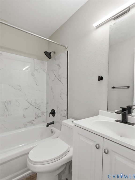 3518 East Richmond Road, Unit U3 Richmond, VA 23223 - Photo 14 of 19 a bathroom with a sink a toilet a mirror and shower