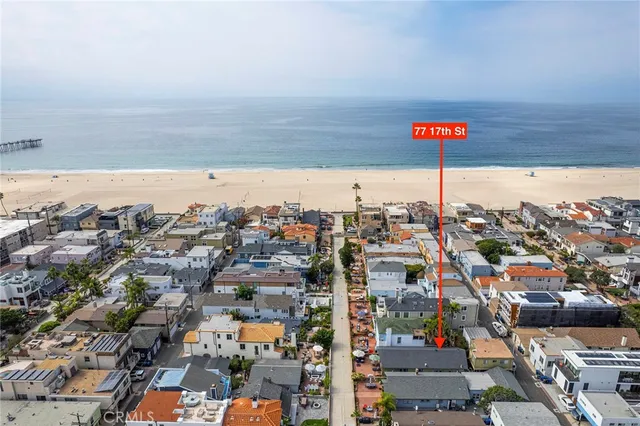 an aerial view of a city