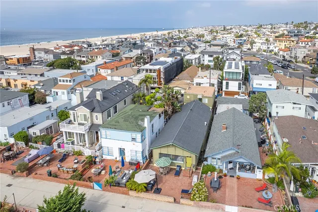 an aerial view of multiple house