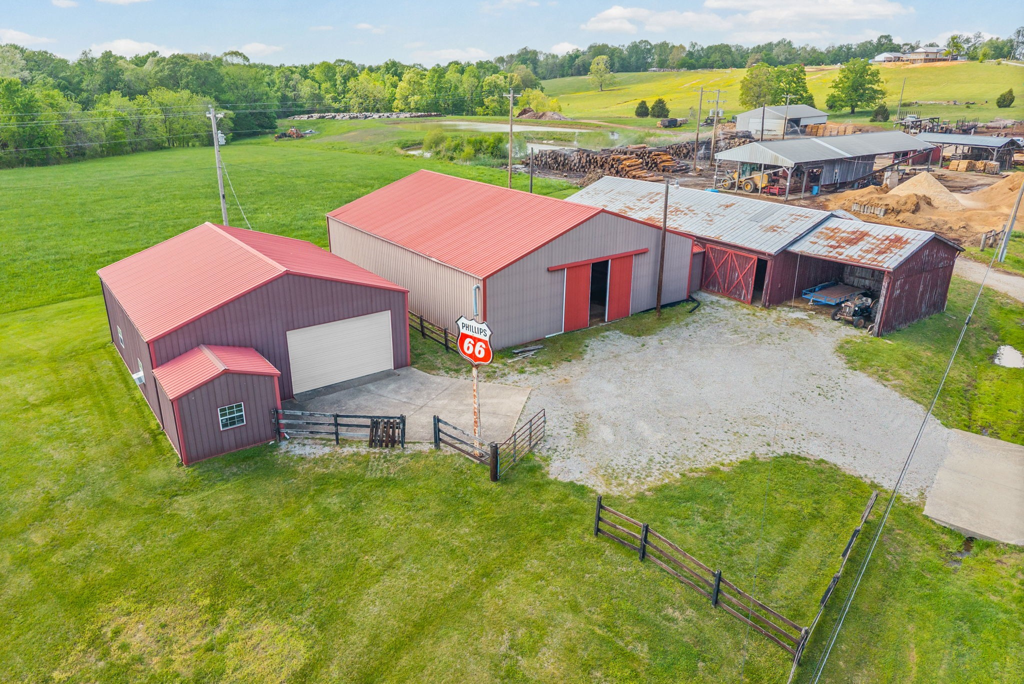 5005 Harmony Grove Road Hopkinsville, KY 42240 - Photo 25 of 41 an aerial view of a house with outdoor space and street view