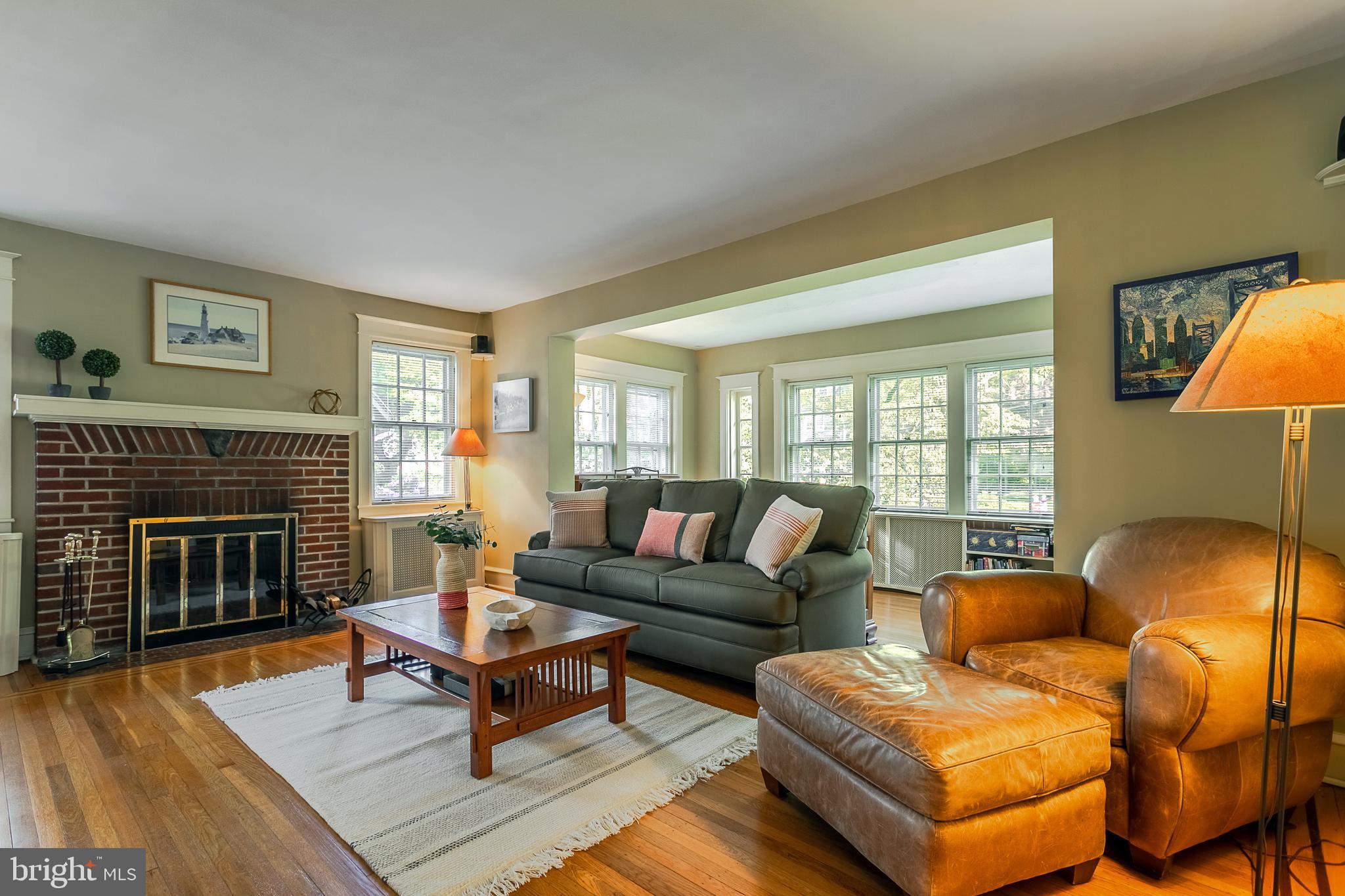 548 Manor Road Wynnewood, PA 19096 - Photo 4 of 45 Oversized living room and sunroom
