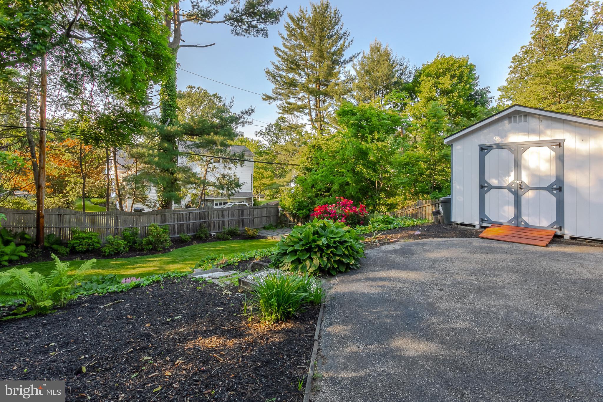 548 Manor Road Wynnewood, PA 19096 - Photo 40 of 45 Long driveway and two sheds for storage