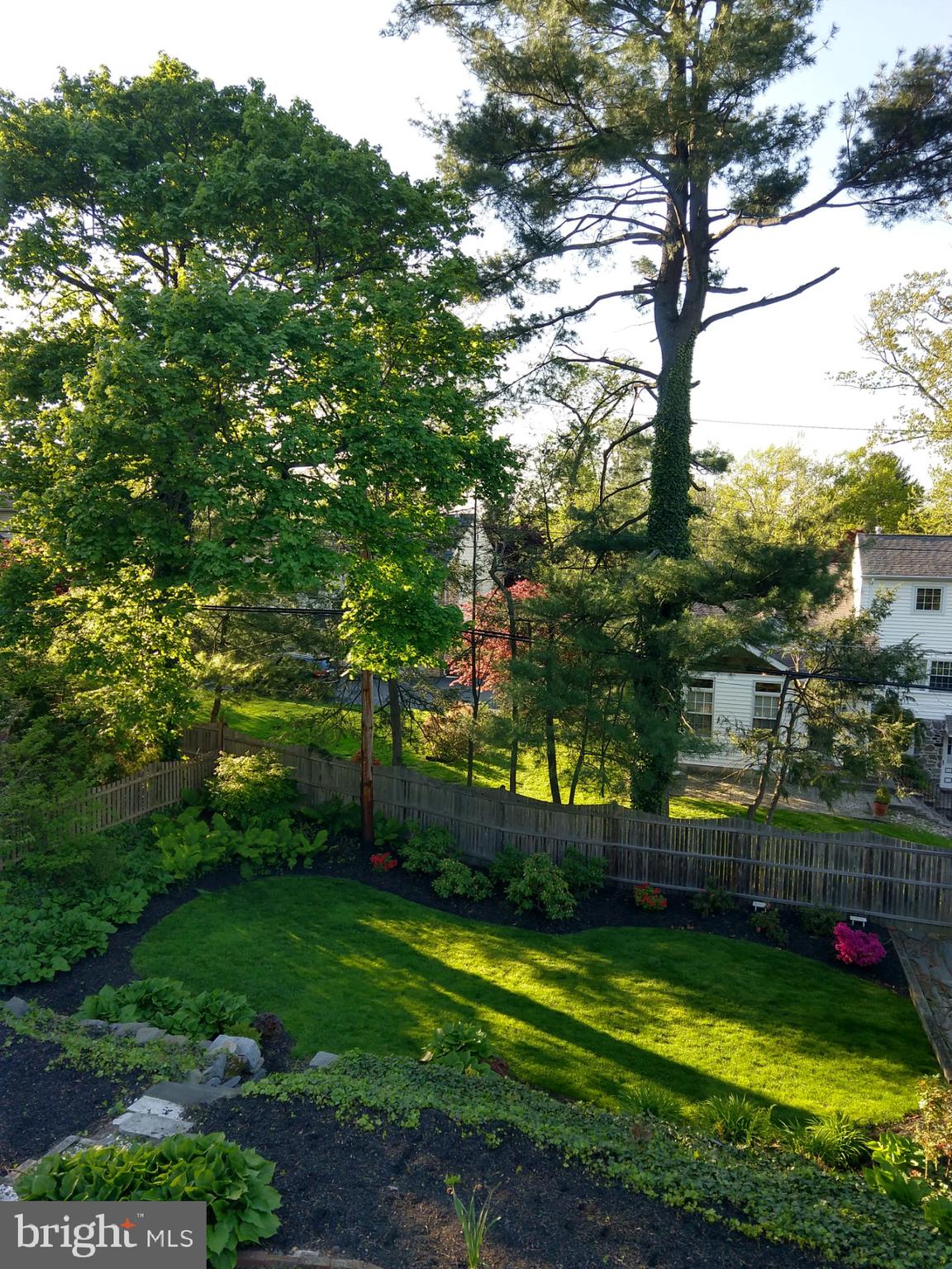 548 Manor Road Wynnewood, PA 19096 - Photo 45 of 45 Beautiful rear yard landscaping!