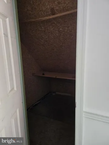 a close view of closet