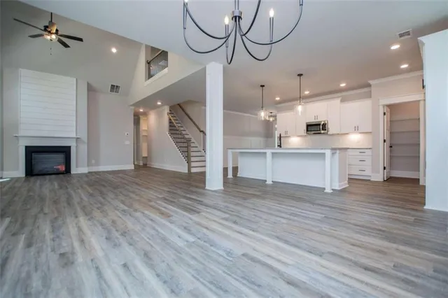 a view of an empty room