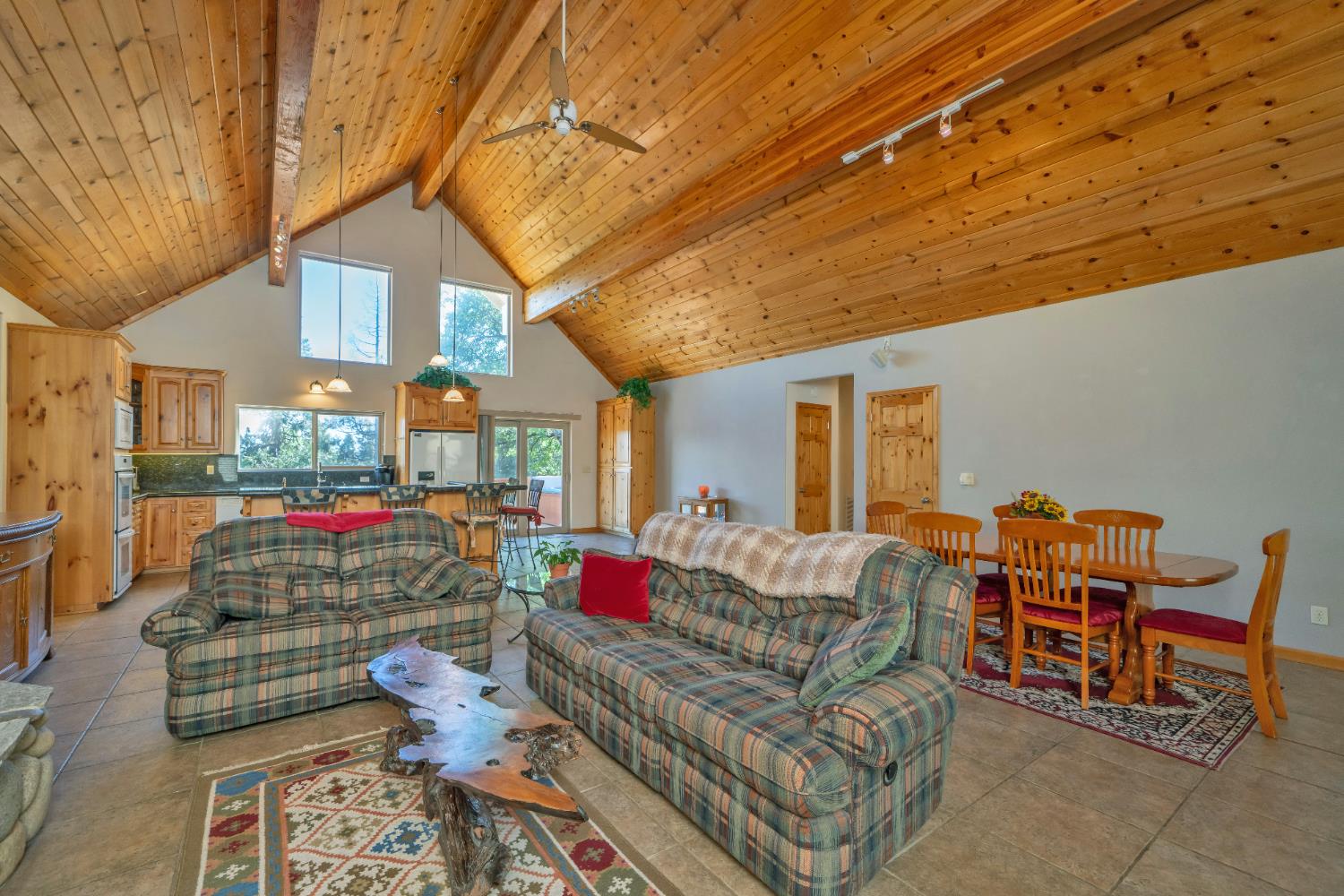 4117 Pearl Road Pollock Pines, CA 95726 - Photo 11 of 47 a living room with furniture and a wooden floor