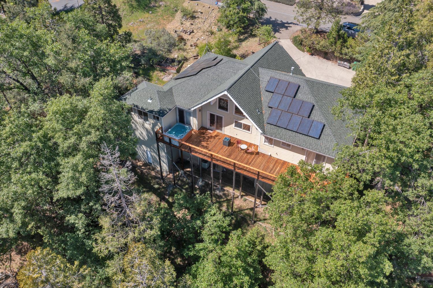 4117 Pearl Road Pollock Pines, CA 95726 - Photo 41 of 47 an aerial view of a house with a yard