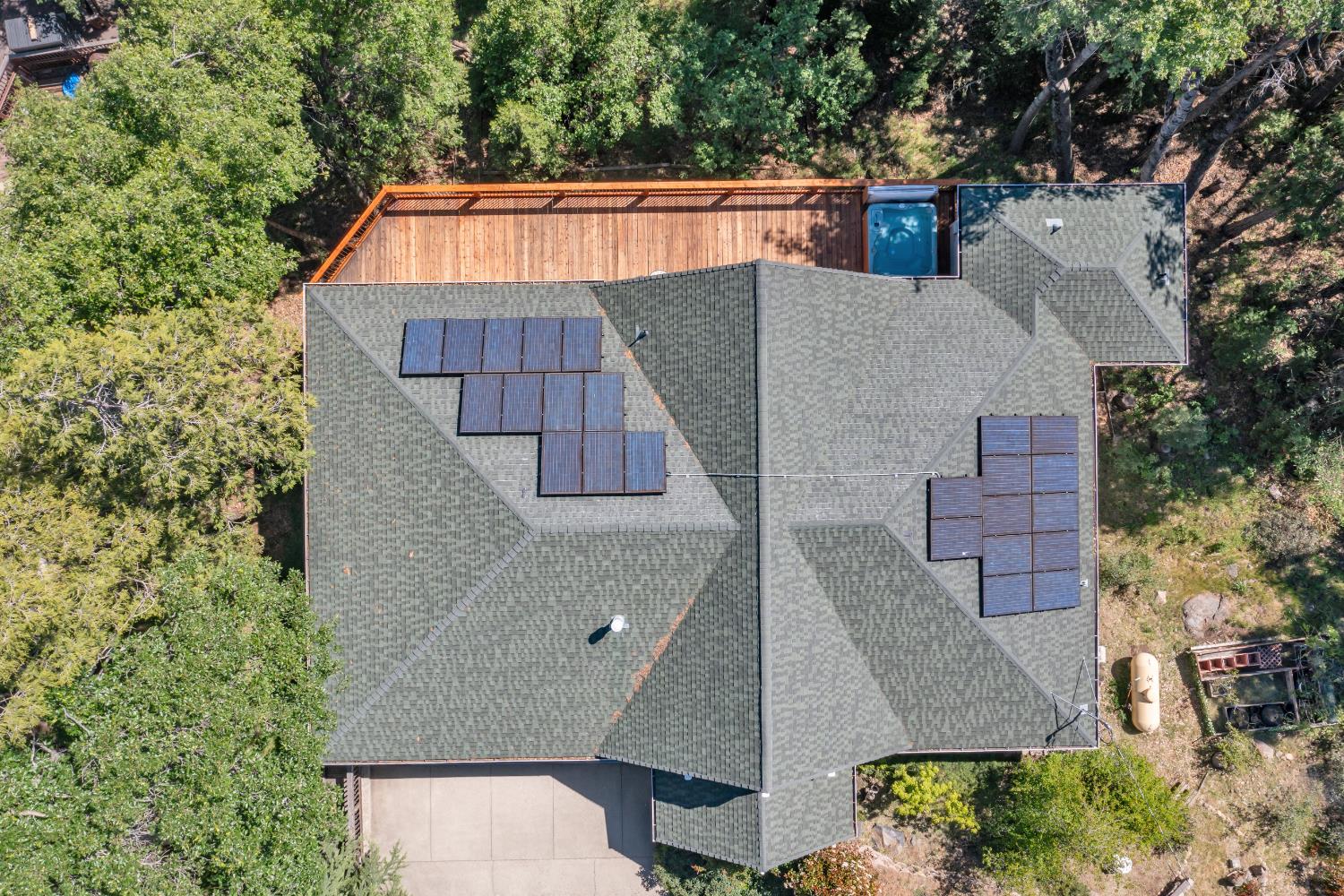 4117 Pearl Road Pollock Pines, CA 95726 - Photo 42 of 47 an aerial view of a house with a yard