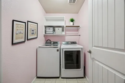 a front view of house with yard outdoor seating and green space