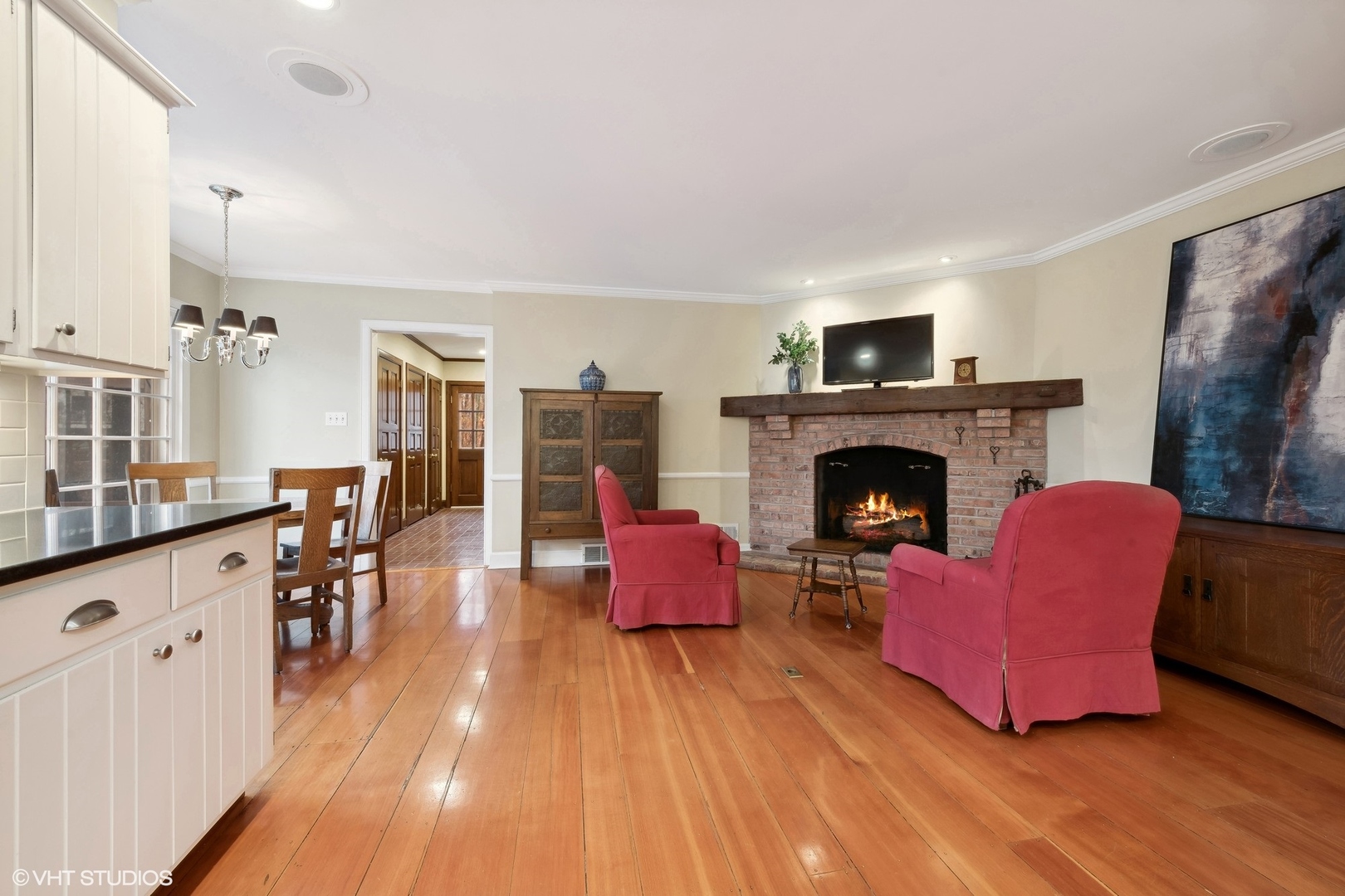 21447 North Andover Road Kildeer, IL 60047 - Photo 6 of 38 a living room with furniture and a fireplace