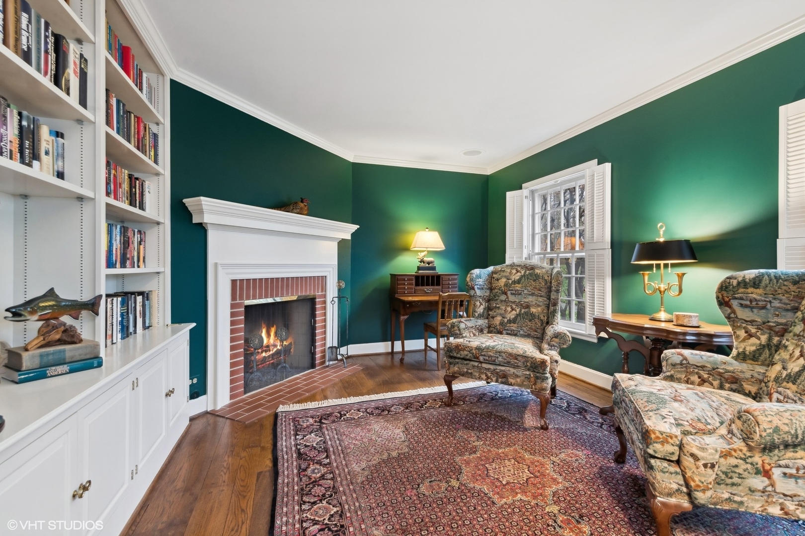 21447 North Andover Road Kildeer, IL 60047 - Photo 9 of 38 a living room with furniture and a fireplace