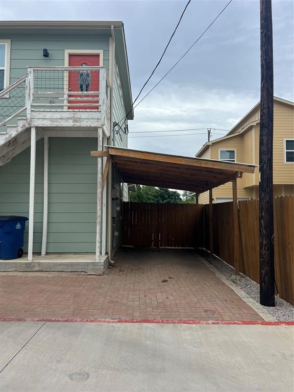1101 Stobaugh Street, Unit B Austin, TX 78757 - Photo 3 of 21 a view of backyard with cabin