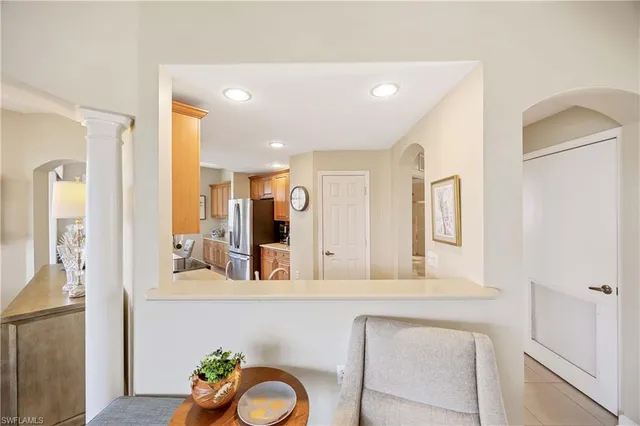 a kitchen with lots of counter top space