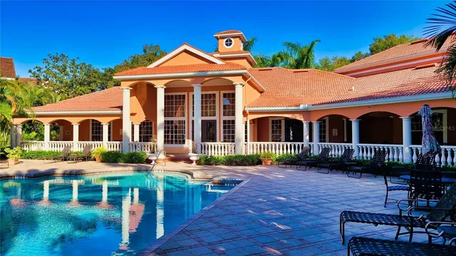 a outdoor space with chairs