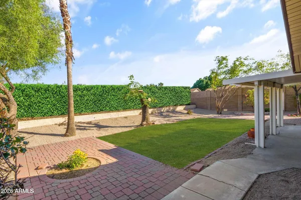 a view of a back yard