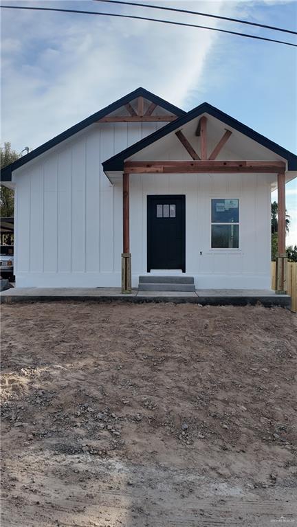 a view of front door