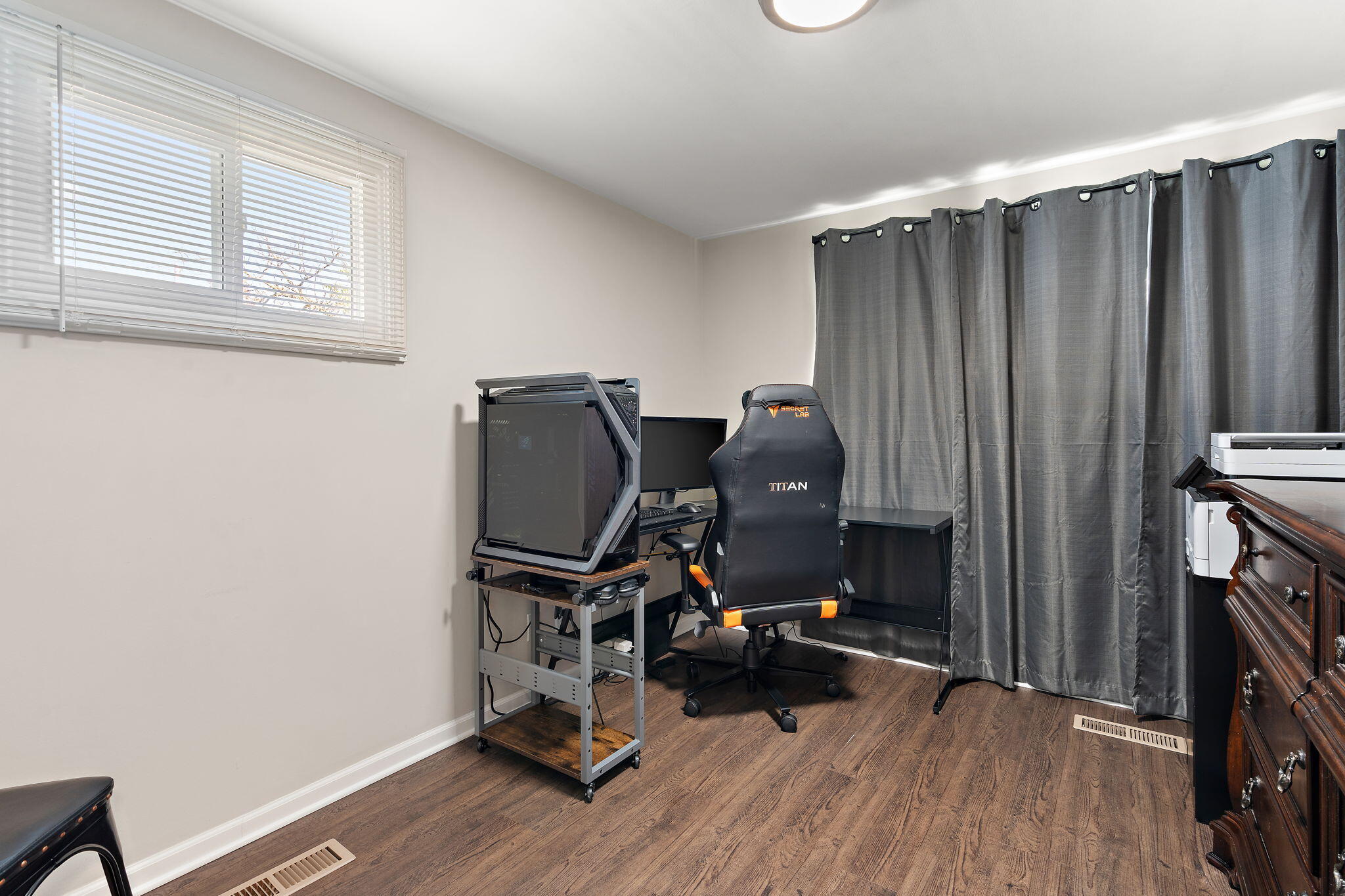 7324 Walnut Avenue Hammond, IN 46324 - Photo 13 of 19 a view of workspace with wooden floor windows