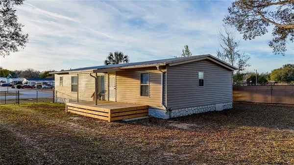 a backyard of a house