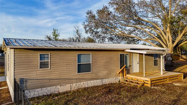 a backyard of a house