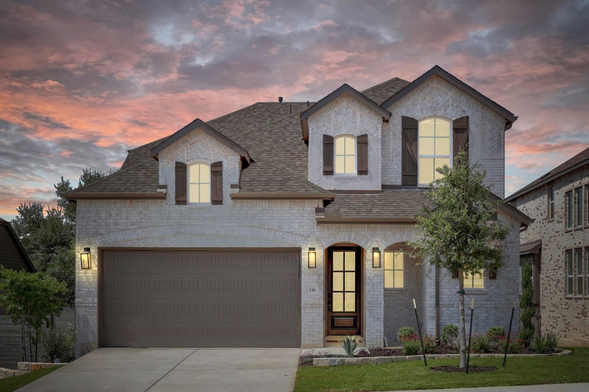116 Three Oaks Lane Georgetown, TX 78628 - Photo 1 of 1 a front view of a house with a yard and trees