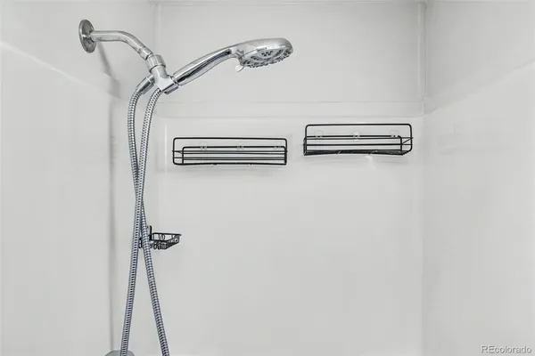 a close view of closet