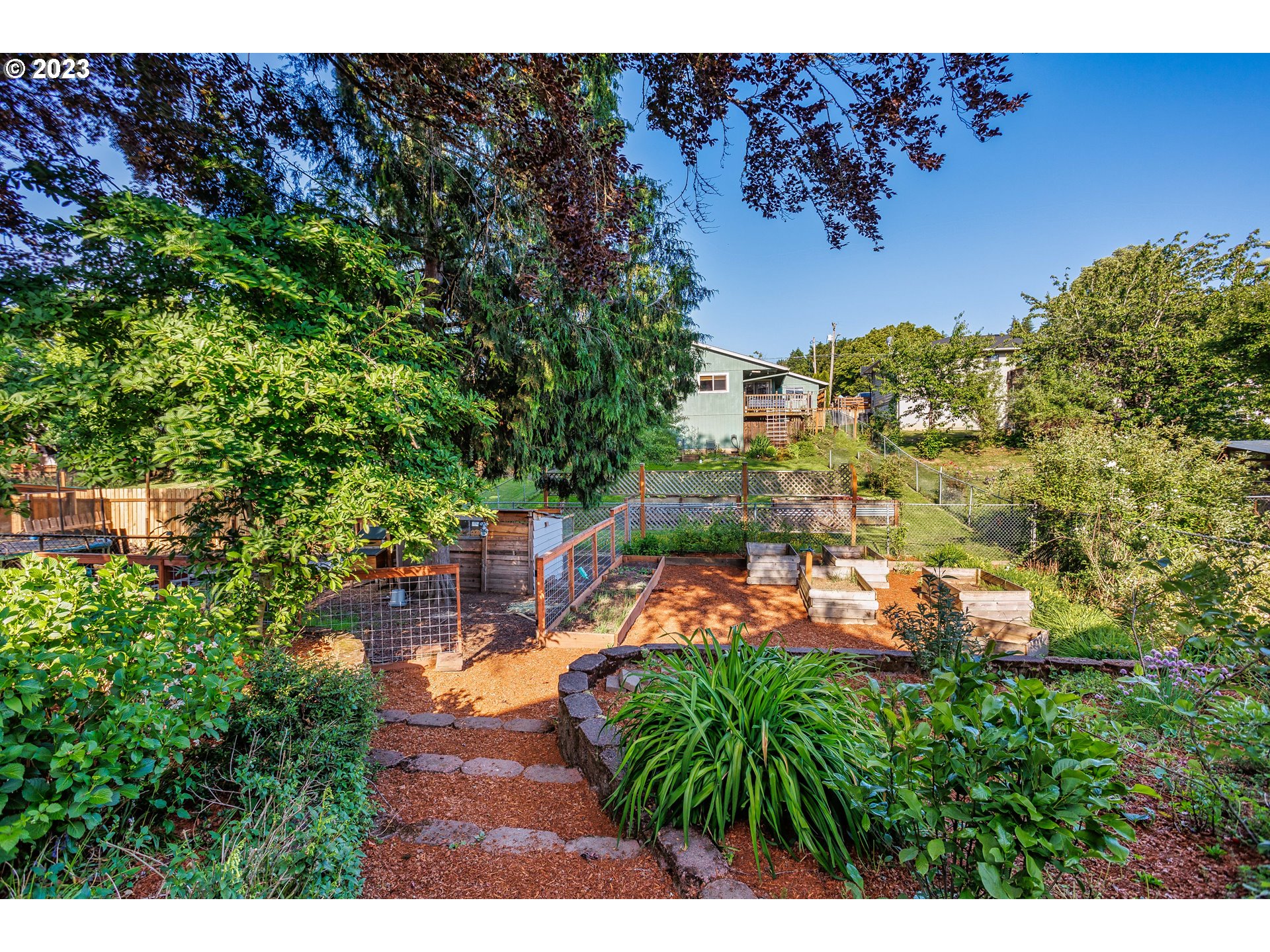 210 South 4th Avenue Ridgefield, WA 98642 - Photo 23 of 31 a backyard of a house with lots of green space