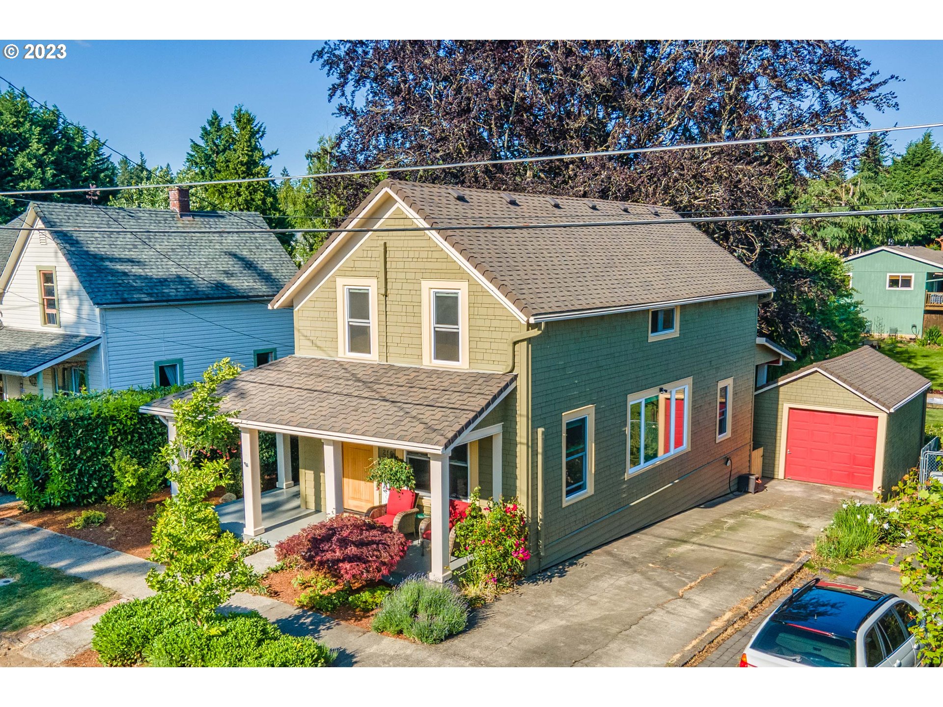 210 South 4th Avenue Ridgefield, WA 98642 - Photo 28 of 31 a aerial view of a house with a yard