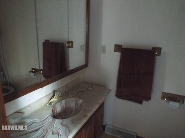 5299 West Nobis Road Hanover, IL 61041 - Photo 15 of 24 a bathroom with a sink and a mirror