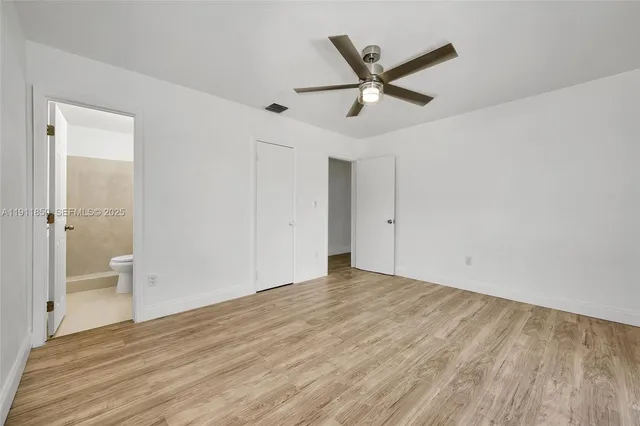 a view of a room with an empty space