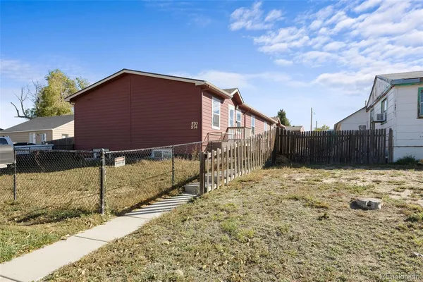 a backyard of a house