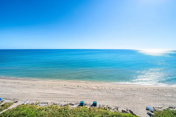 a view of an ocean beach