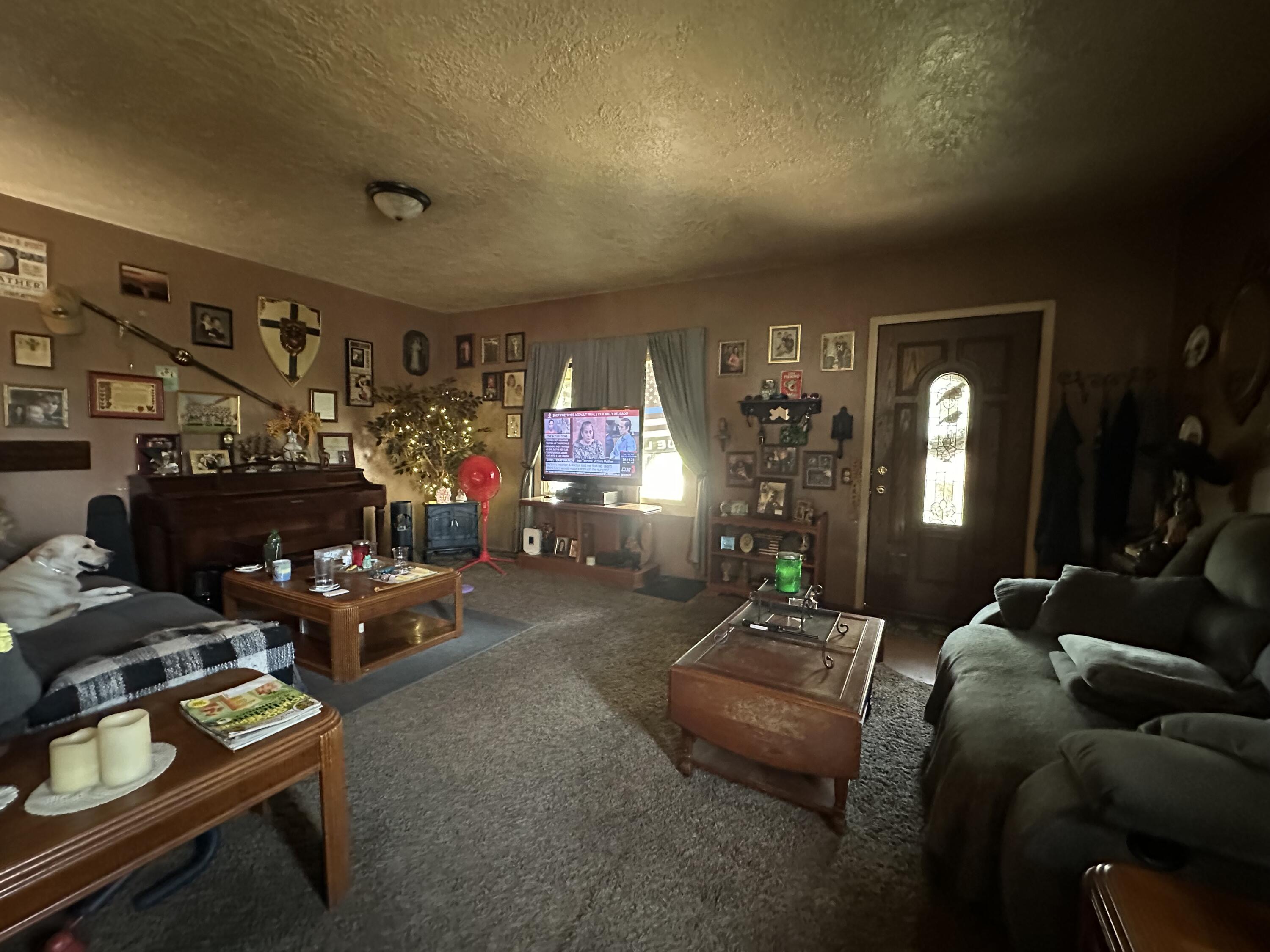 224 East State Street Morocco, IN 47963 - Photo 8 of 17 a living room with furniture and a fireplace