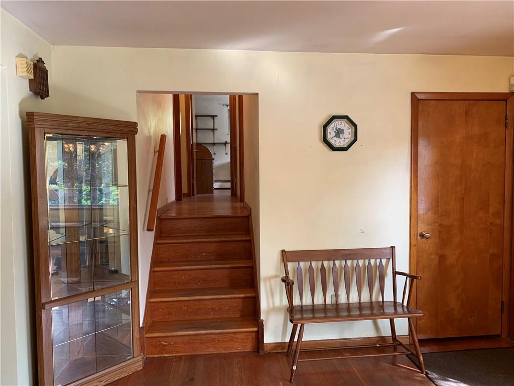 201 Highway 68 Rochester, PA 15074 - Photo 10 of 24 View of the upstairs leading to the 3 bedrooms, 2 hall closets, and full bathroom. Hardwoods throughout.