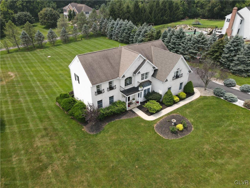 90 Mansfeld Road Hellertown, PA 18055 - Photo 7 of 50 an aerial view of a house with backyard