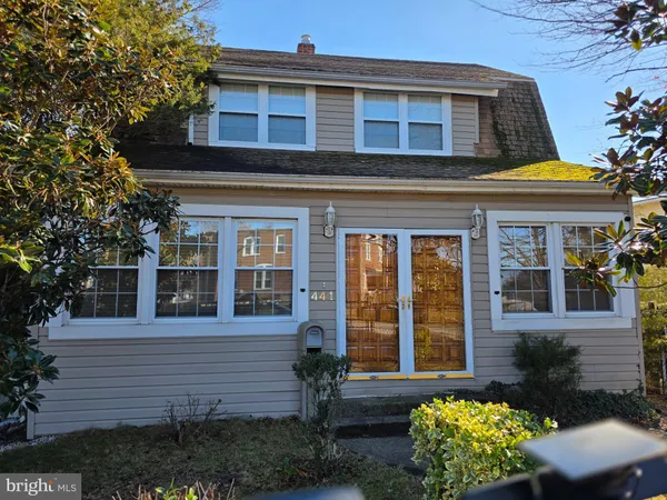 a front view of a house