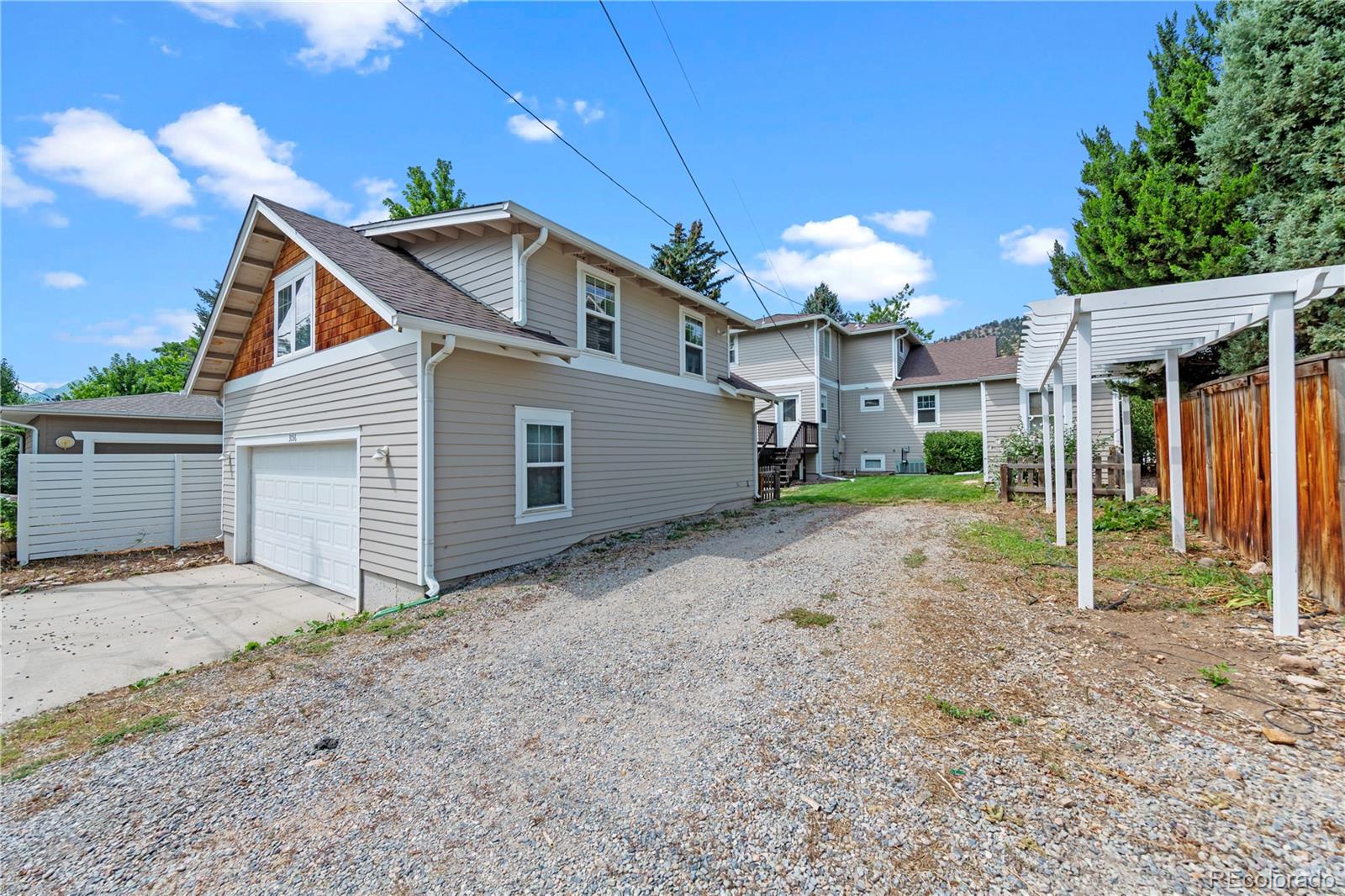 3056 8th Street Boulder, CO 80304 - Photo 27 of 45 a view of a house with a yard and garage