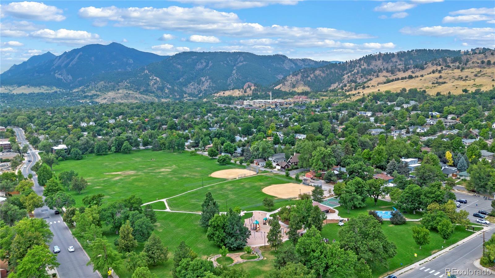 3056 8th Street Boulder, CO 80304 - Photo 44 of 45 a view of a lush green hillside and a houses