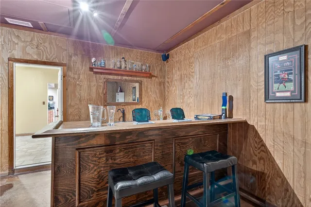 a view of hall with furniture