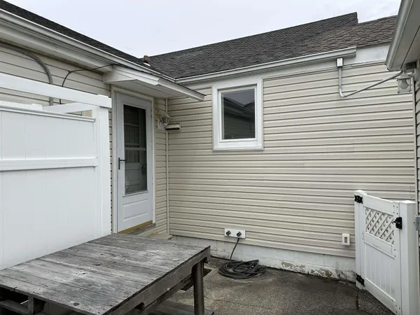 a view of a house with a door