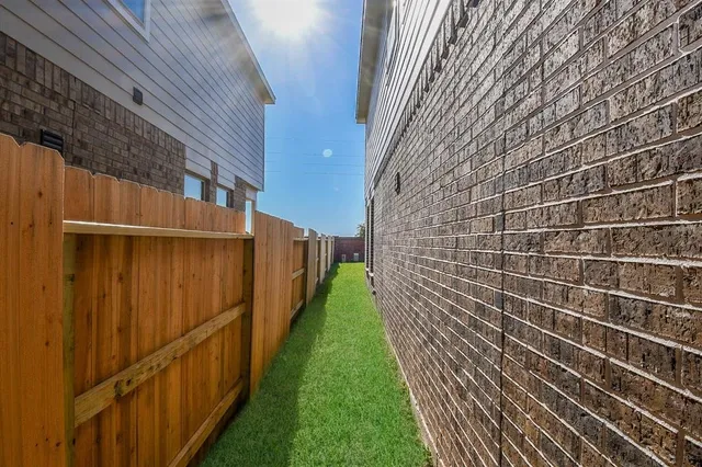 a view of a porch with a yard