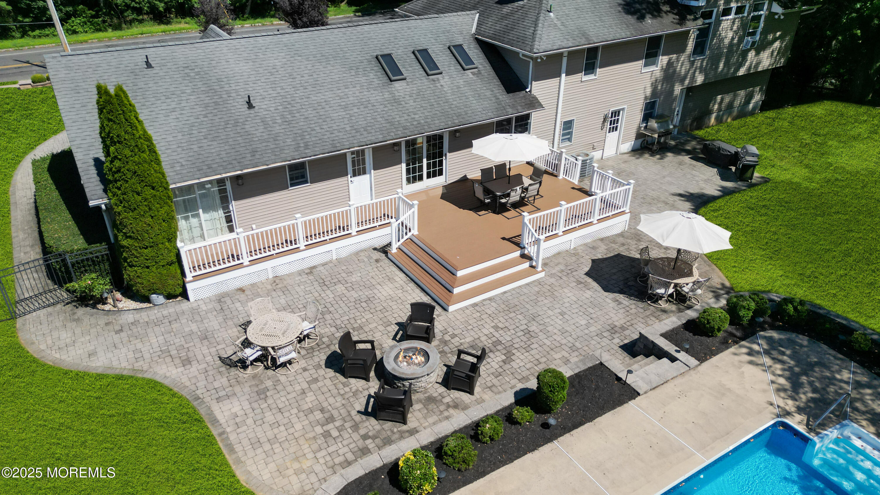 40 Centerville Road Holmdel, NJ 07733 - Photo 50 of 60 an aerial view of a house with garden space and street view